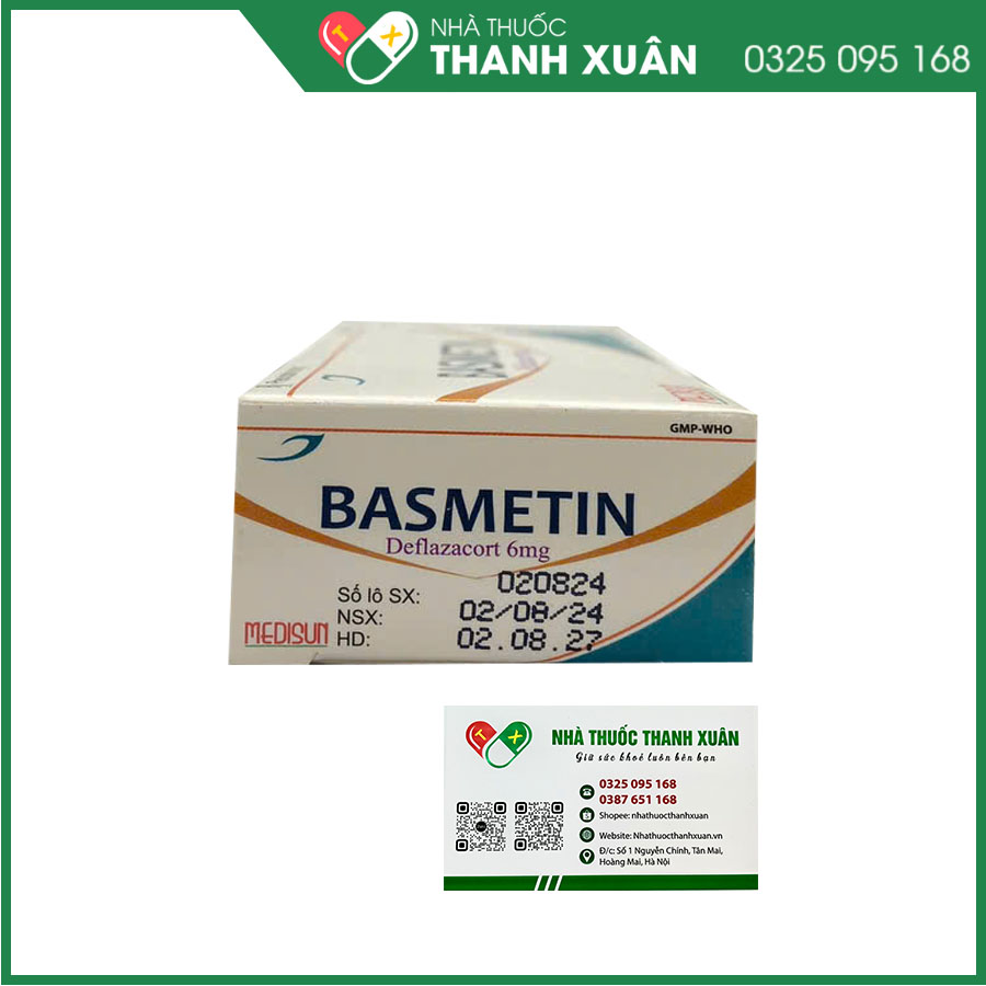 Basmetin thuốc điều trị hen, viêm khớp dạng thấp, Lupus ban đỏ, loét đại tràng, viêm dây thần kinh